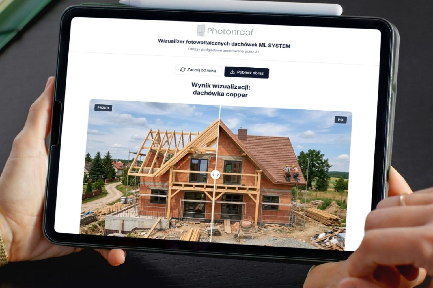Projekty na poziome zdjęcia vizualizer photonroof